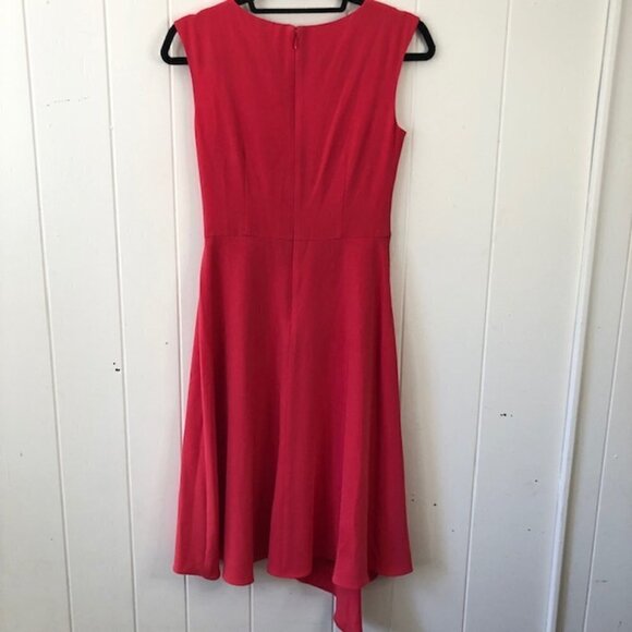 Taylor Womens Dress Pink V-Neck Lined Size 2 - Picture 2 of 10